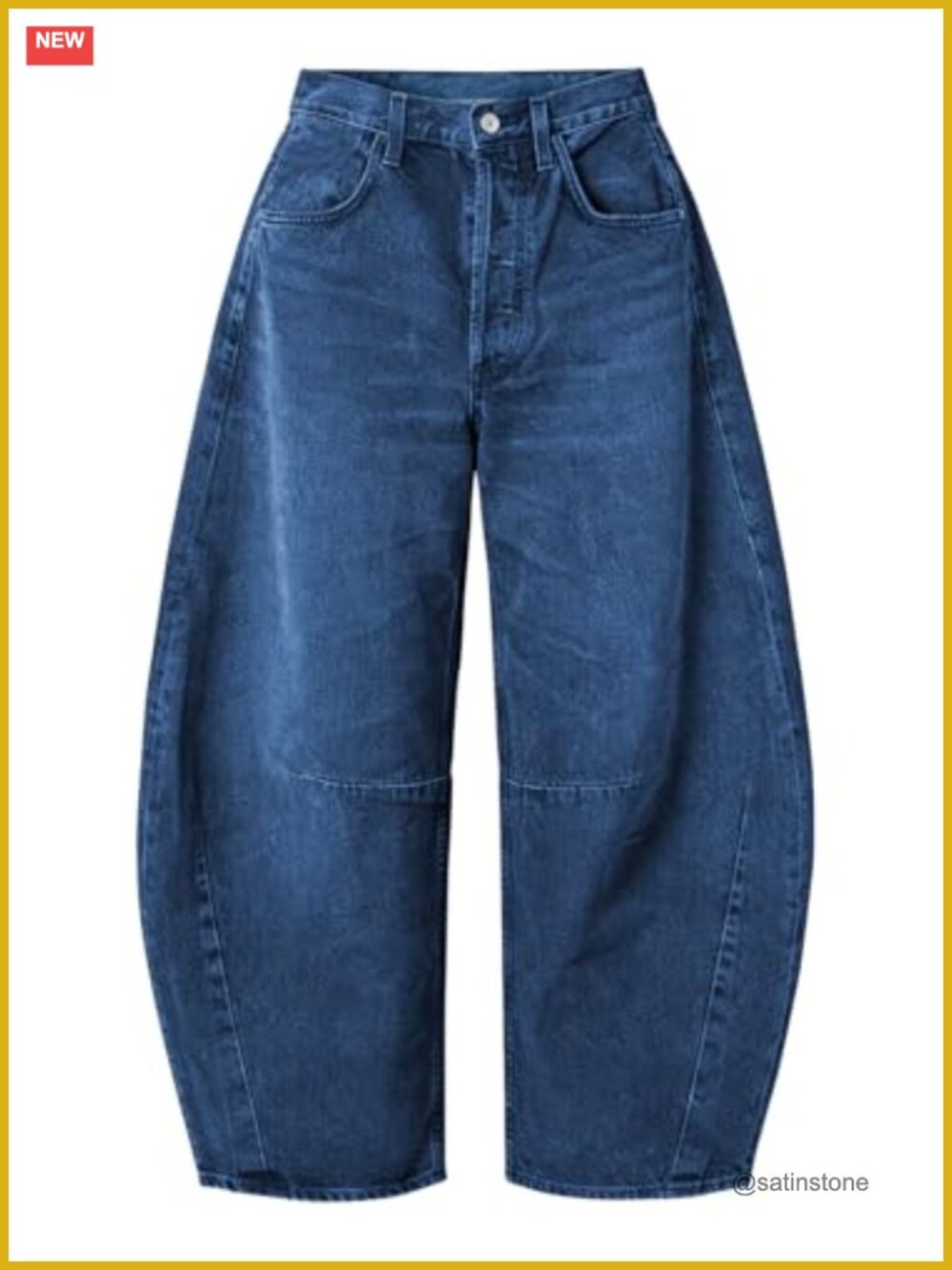 Wide Leg Barrel Jeans Boyfriend Y2K Baggy Denim Cotton Stretch Mid Rise